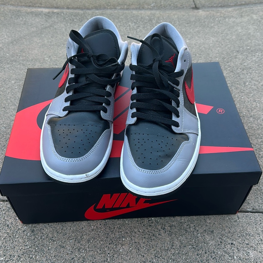 Men’s Air Jordan shoes worn once size 12.